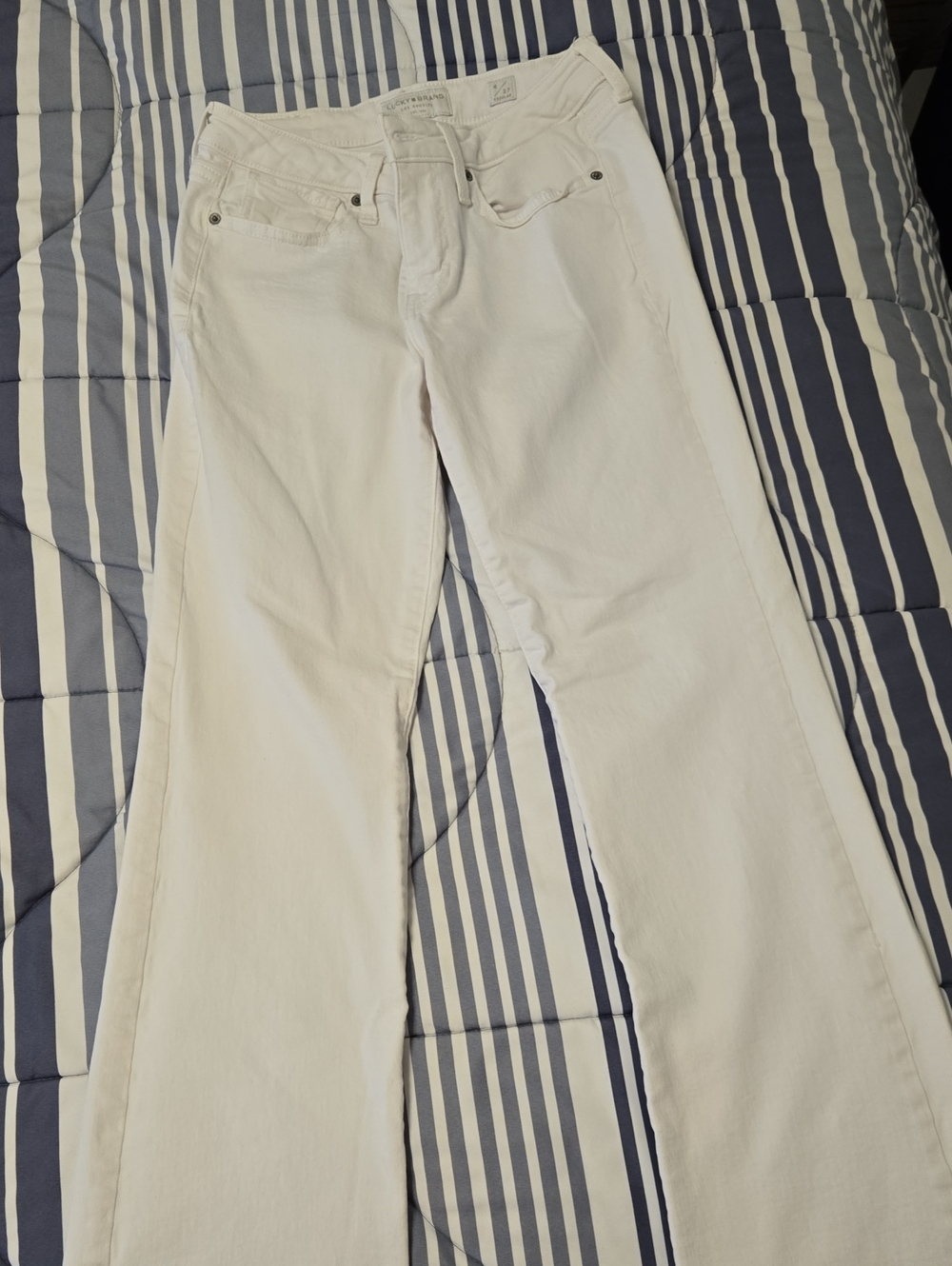 Lucky Brand White Flare Jeans